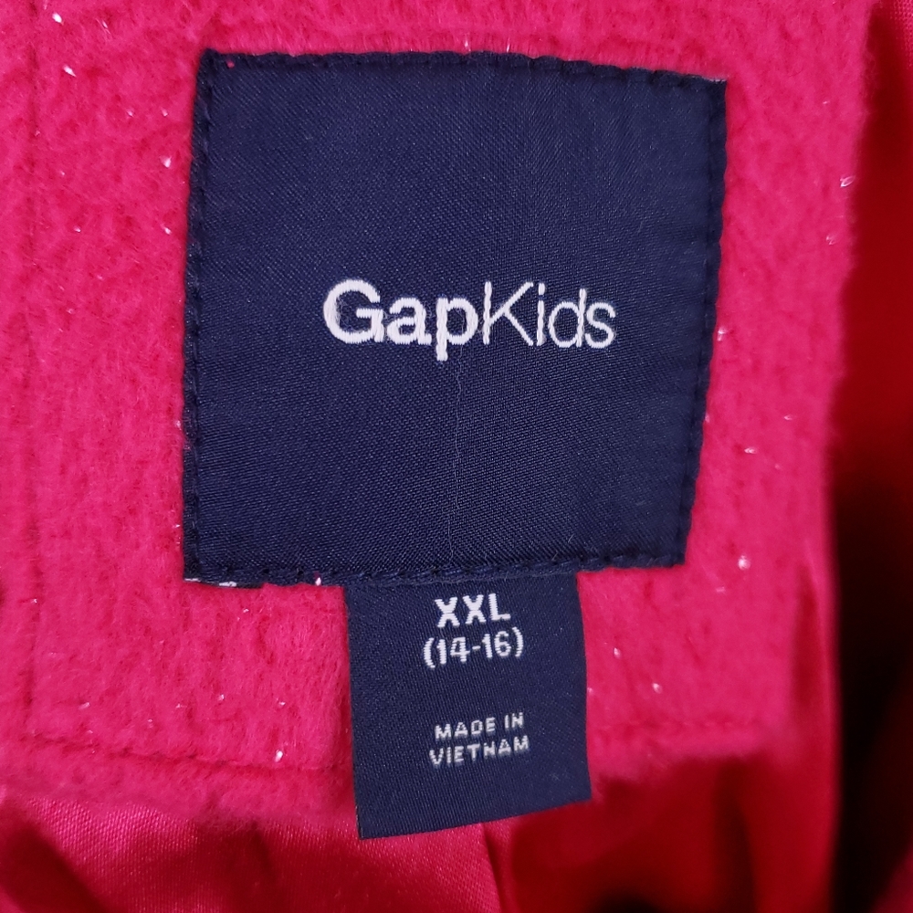 GAP Kids Pink Sparkly Double Breasted Pea Coat - Picture 7 of 7